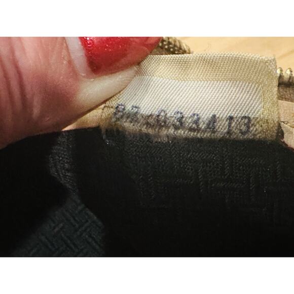 Vtg Dooney & Bourke Cabriolet Canvas Vacchetta Leather Domed Satchel & Dust Bag - Picture 9 of 16